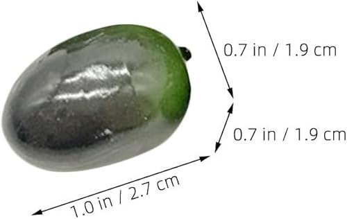 Ciieeo 30 Pièces Imitation Olive Maison Olives Vase À Fleurs Fruits Réalistes Décorations De Fête d'olive Décor De Fruits Fruits Artificiels Jouet Ornement d'olive Trucs d'olive Mignons - Nail Gallerys