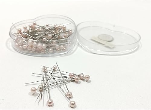 JYC CREATIVE Épingles de couture, épingles à tête ronde, épingles avec tête de boule colorée, épingles pour décoration, épingles pour nœuds, épingles pour mariage, (132) - Nail Gallerys