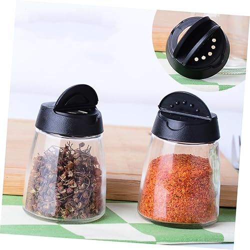 TOPBATHY Lot De 4 Bocaux De Rangement En Verre Pour Condiments Perforations Grossières Compacts Pour Cuisine Barbecue Camping - Nail Gallerys