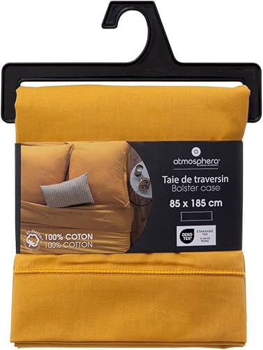 Atmosphera - Taie de traversin Carina 85x185cm Ocre - Nail Gallerys