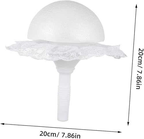 DIYEAH 1 Jeu hémisphère en mousse accessoire bricolage wedding decorations support de bouquet de mariée porte-fleurs fraîches de mariée porte-bouquets pour mariage poignée base - Nail Gallerys