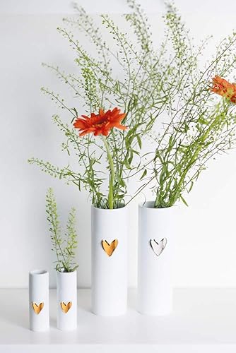 Räder Vase en forme de cœur doré - Nail Gallerys