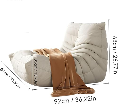 Pouf géant rempli à mémoire de forme – Canapé en éponge douce pour adultes et adolescents, parfait pour le salon, la chambre, l'université, les jeux et la lecture - Nail Gallerys