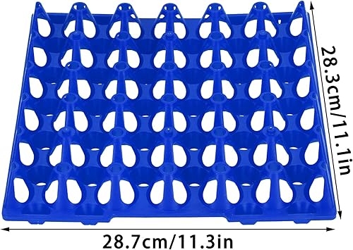 5 Pièces 30 Cellules en Plastique Oeuf Appartements Porte-oeuf Plateau de Stockage D'oeufs Porte-oeuf pour le Transport de Stockage Chacun Détient (Bleu) Garden Farming Poultry Farming Supplies - Nail Gallerys