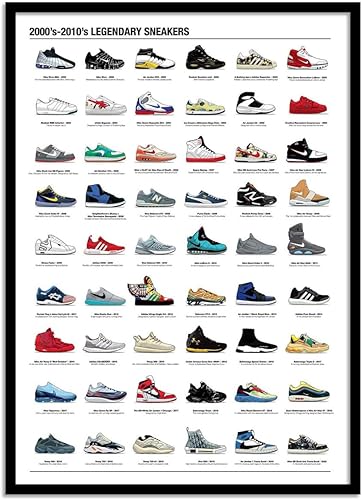 WALL EDITIONS Art-Poster - 2000's-2010's Legendary Sneakers - Olivier Bourdereau - 50 x 70 cm - Nail Gallerys