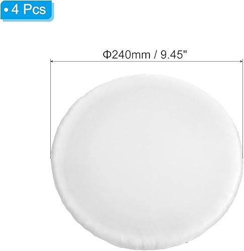 PATIKIL Rond Bar Tabouret Housse, 4 Paquet Lavable Élastique Tabouret Coussin Housse pour Diamètre 11'-16' Chaise, Blanc - Nail Gallerys