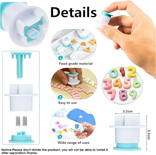 Fishoney Kit Patisserie, Patisserie Accessoire, Plateau Tournant Gateau, 52 Douille Patisserie Professionnelle, 100 Poche a Douille Patisserie, Emporte ​Pièce Numéro, Moule à Biscuits(307Pcs) - Nail Gallerys