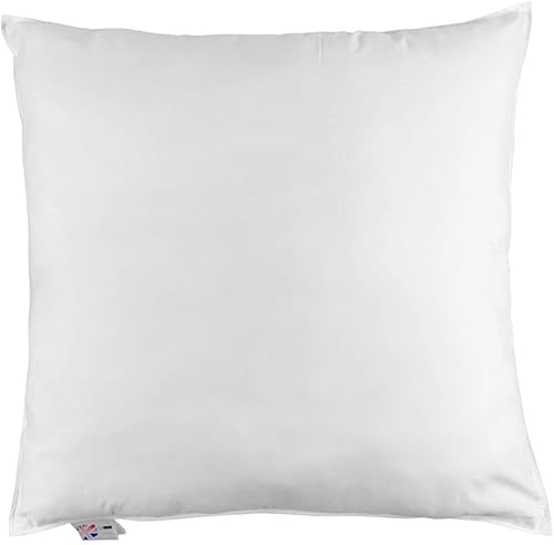 HOMESCAPES Lot de 2 Oreillers en Plumes de Canard et Coton, 60 x 60 cm, Oreillers Naturels Moelleux Hypoallergénique Anti-acariens - Nail Gallerys