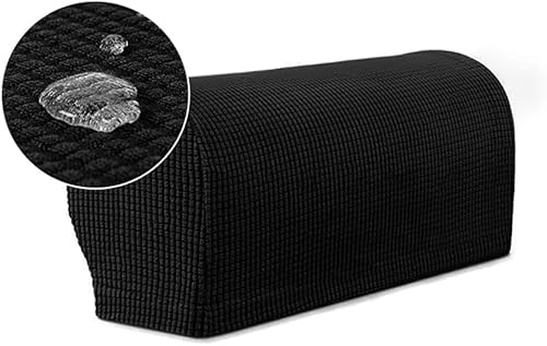 Hearda Lot de 2 Housse Accoudoir Canapé Étanche, Housse Accoudoir Fauteuil Élastiques Protege Accoudoir Canapé Extensible Antidérapant pour Fauteuils Canapé, Inclinable (Gris Clair) - Nail Gallerys