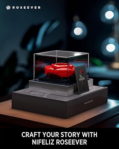 Nifeliz ROSEEVER NF10256 Ensemble de construction de fleurs artificielles, décoration unique de fête des mères, idéal pour un anniversaire, un anniversaire de mariage ou la fête des mères, jouets de - Nail Gallerys