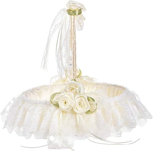 Besport Panier à fleurs en dentelle pour mariée et fille - Nail Gallerys