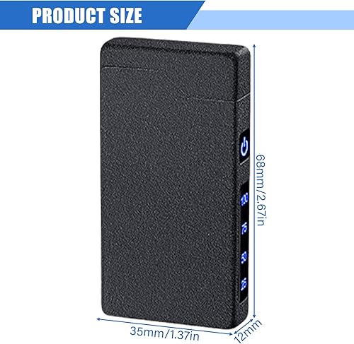 Briquet électrique : briquet à arc électrique, briquet portable avec indicateur de batterie, rechargeable par USB, cadeau unisexe, avec boîte cadeau (noir) - Nail Gallerys