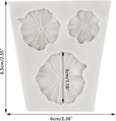 MINFEIDMS Moules en silicone en forme de feuille de lotus pour décoration de gâteaux, bonbons, chocolat, pâte à sucre - Nail Gallerys