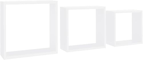 Genérico Étagères cubes murales 3 unités MDF, wenjinqi-323949 - Nail Gallerys