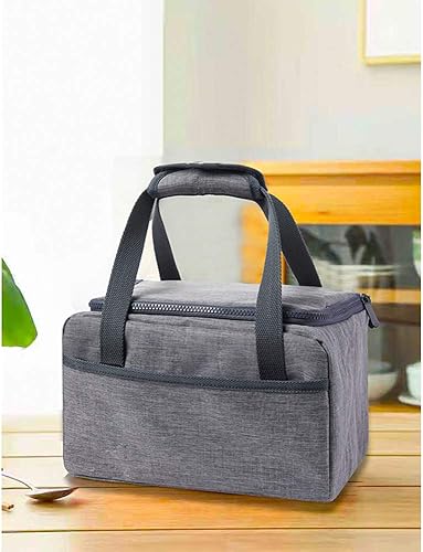 SLOSH Sac Isotherme Nourriture Travail déjeuner Repas Enfant Enfants Bureau Sac Chaleur Hommes Femme (Gris 1pc) - Nail Gallerys