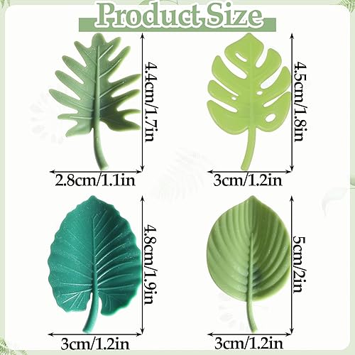 Lot de 8 aimants de réfrigérateur en forme de feuille - Double face - Flexible - Protection magnétique - Feuille - Moustiquaire de porte magnétique - Autocollants décoratifs pour réfrigérateur - Nail Gallerys