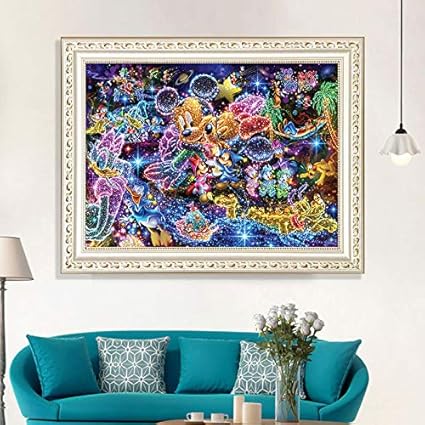 Kit de peinture diamant 5D à faire soi-même, broderie diamant en cristal, images artistiques, artisanat pour décoration murale de la maison, perceuse complète (30,5 x 40,6 cm) - Nail Gallerys