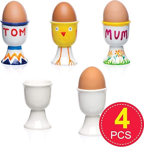 Baker Ross Lot de 5 Décorations Cœurs à Suspendre en Porcelaine - Idéal comme cadeau de St Valentin, Céramique - Nail Gallerys