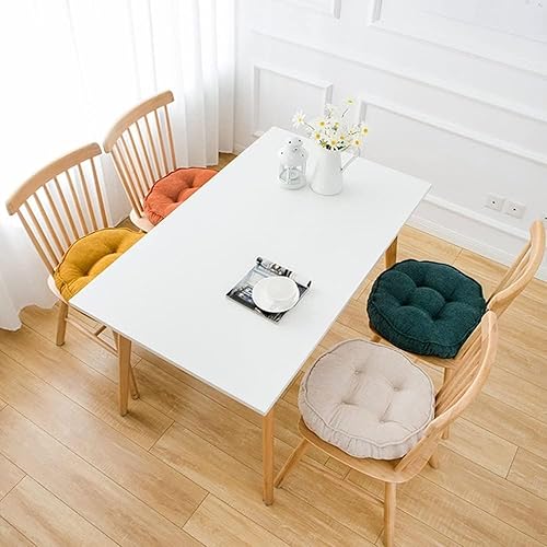 BLLMTEAR Lot de 1/2 Galette de Chaise Rond Epais, Coussin de Chaise Ronde 40/45/50 for Intérieur ou Extérieur, Salle à Manger, Cuisine, Jardin,Balcon,Bureau(5,2pcs:45cm/18x3in) - Nail Gallerys