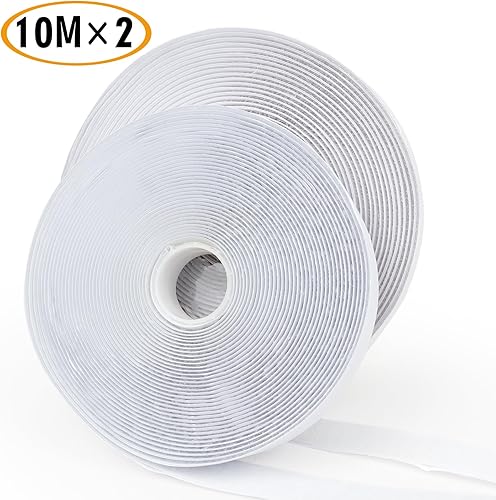 PROPOG Scratch Autocollant Double Face, Autocollant Puissant 10M x 20mm Bande Double Face Scotch Scratch Bande, Ne Pas Laisser De Traces Scratch Adhésive Pour La Décoration De La Maison - Nail Gallerys