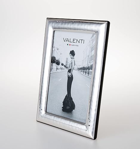 Valenti&Co Cadre photo en argent brillant martelé 15 x 20 cm Idéal comme cadeau pour mariage, anniversaire d'amis, ou pour maman et papa. - Nail Gallerys