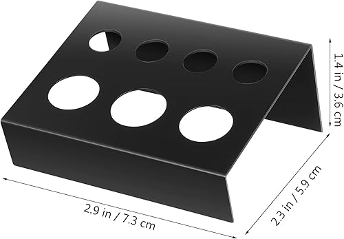 Healifty Porte-gobelet d'encre de tatouage 7 trous en plastique rectangulaire portable multifonctionnel porte-pigment étagère maison salon beauté outil de maquillage - Nail Gallerys