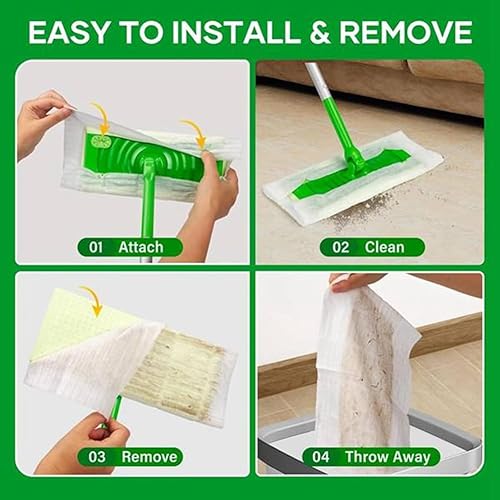 Hklshyd 120 Pièces de Chiffons à Poussière Secs, Tampons de Recharge Jetables pour Le Nettoyage et Le Nettoyage des - Nail Gallerys