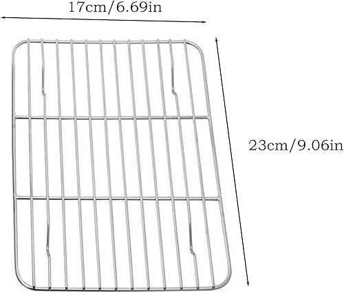 Grille de Refroidissement Rectangulaire Carbone Grille Refroidissement Saine et Durable les Gâteaux Grille de Refroidissement Anti-adhésif Rack Petits Acier Carbone Grilles Refroidissement (2 Pièces) - Nail Gallerys