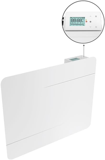 BATILEC - Radiateur à Inertie Fonte SIERRA 1000W - Programmable, Détection de Fenêtre Ouverte, Sécurité Enfant.Gestion Éco-Énergétique - Nail Gallerys