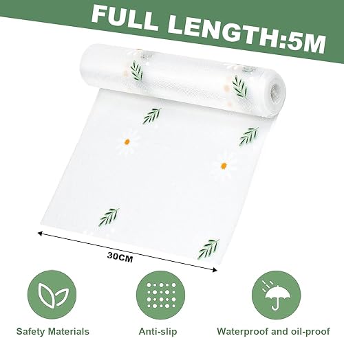 VCRANONR Tapis Fond de Tiroir Antiderapant 30 * 500CM Tapis de Tiroir EVA Non-Adhésif Tapis Frigo en EVA Tapis de Frigo Transparent Étanches, Protection pour Meuble, sous Evier Cuisine - Nail Gallerys