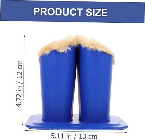 VALICLUD Présentoir à Lunettes Plusieurs Porte-lunettes Double Spectacle Support à Lunettes Double Présentoir De Lunettes Accessoires Bureau Élégant Multi Enfants Universel Bleu En Tissu - Nail Gallerys