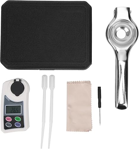Réfractomètre Brix, Réfractomètre Numérique Brix, Compteur de Salinité du Sucre Portable avec une Sensibilité élevée, pour les Tests de Fruits - Nail Gallerys
