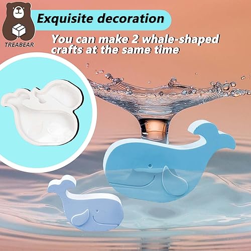 Lot de 2 moules en silicone en forme de poisson Treabear, moules en silicone pour bougies, savons - Nail Gallerys