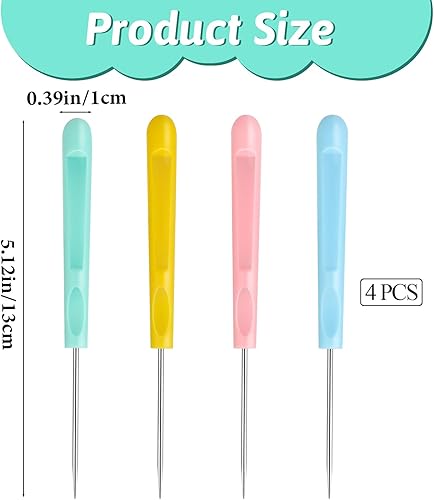 KALIONE Lot de 6 aiguilles de décoration de gâteau - Aiguilles à sucre - Outil de modelage - Aiguilles à gaufrer - Outils de décoration de gâteaux DIY - Nail Gallerys