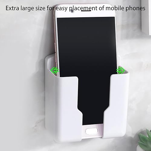 Boîte de rangement pour médias - Organiseur de télécommande - Montage mural - Pour télécommande - Pas de perçage - 10 x 6 x 3 cm - Nail Gallerys