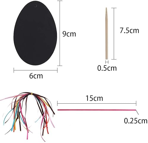 faburo 30PCS Kit de Scratch Art Oeufs décoration de Pâques œufs décoratifs à Gratter avec Corde Dessin Gratter pour Enfants Loisirs créatifs de Pâques - Nail Gallerys