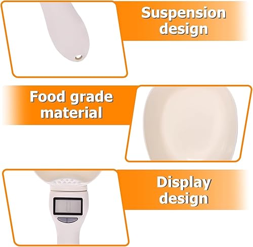PZCC Cuillères à Mesurer en Grammes, Verre Mesureur Cuisine, Cuillères à Balance Électronique avec Écran Lcd pour L'assaisonnement, Le Café, L'alimentation des Chats et des Chiens (2 Piles) - Nail Gallerys
