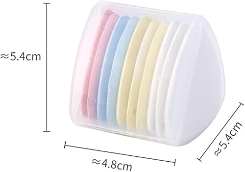 BANSHAN Craie de couture pour couture, craie triangulaire pour tissu, craie de couture pour marquage de tissu (4 couleurs/une boîte de 10 pièces) - Nail Gallerys