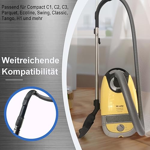 Poignée de tuyau - Compatible avec les aspirateurs Miele S8, S6, S5, S4, S2, C1, C2, C3, H1 - Pièce de rechange compatible avec 9442601/5269091 - Nail Gallerys