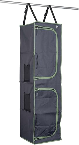 Bo-Camp - Range-tout - 4 compartiments - 2 fermetures éclair - 35x35x131 cm - Nail Gallerys