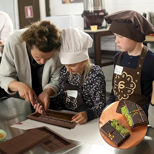 QOMJUFA Moule Tablette Chocolat Profond, 2PCS Moule à Chocolat Dubai, Chocolat Moule Chocolat Profond en Silicone pour Pralines et Bonbons au Chocolat DIY, sans BPA, de -40°C à 230°C - Nail Gallerys