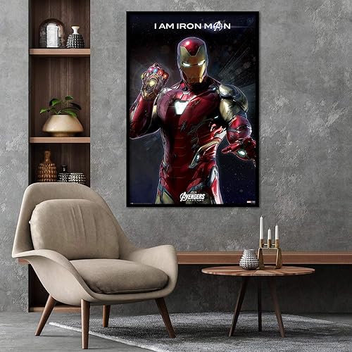 Up Close Poster Avengers : Endgame - I Am Iron Man (61cm x 91,5cm) + Un Poster Surprise en Cadeau! - Nail Gallerys