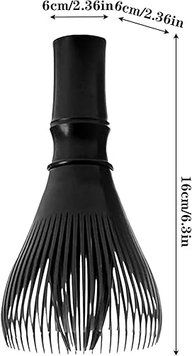 Agitateur portatif pour Matcha,Fouet à Matcha de qualité alimentaire,Fouet en silicone en résine matcha,Fouet en poudre de thé pour préparer et remuer le Matcha,Fouet à Matcha Premium (noir) - Nail Gallerys