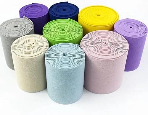 Breyhda Bandes élastiques de 2 mètres, 8/10cm de Largeur, pour sous-vêtements, vêtements, Accessoires de Couture, Bricolage, 8cm - Nail Gallerys