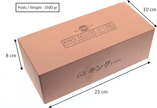 Pierre à Aiguiser Japonaise Extra Large King K-105 1000 Grain #1000 Entretien Affutage Lame Couteaux de Cuisine Outils de Bricolage et de Jardinage Fabriquée Au Japon - Nail Gallerys