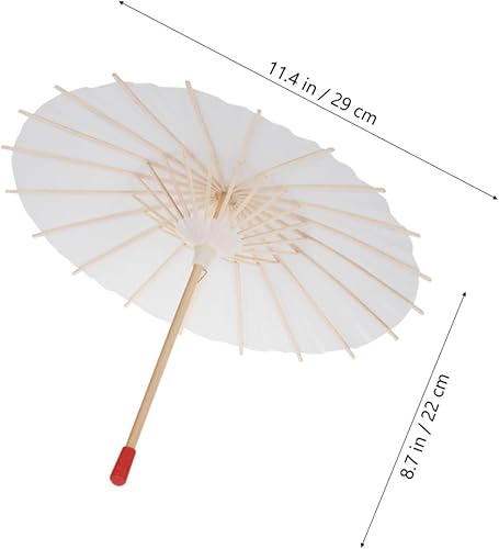LRXIYODE 2 Pièces parapluie de danse pour enfants décoration parasols parapluies en papier parasol décoratif en papier japonaise en papier petit parapluie en papier Bambou - Nail Gallerys
