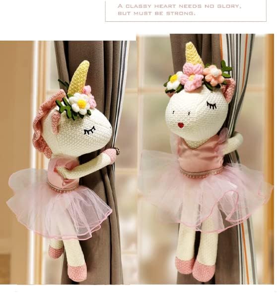 Lot de 2 embrasses de rideaux motif animal de dessin animé pour décoration de fenêtre de chambre d'enfant (N) - Nail Gallerys