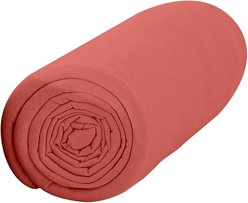 Today Drap Housse Jersey - 100% Coton - Figue - 140x190 cm - Nail Gallerys