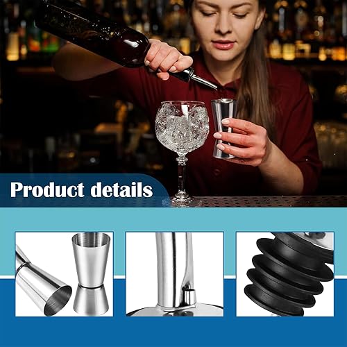 Double Doseur à Cocktail en Acier Inoxydable，Cocktail dosage en 3 pièces 3CL 4CL 5CL, Mesure du bar, barman professionnel, pour bars, fêtes - Nail Gallerys