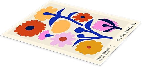 Flower Market Stockholm I Poster de NKTN 30 x 40 cm Déco colorée Tableaux Décoration murale - Nail Gallerys